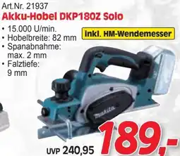 Zgonc Akku-Hobel DKP180Z Solo Angebot