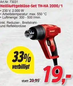 Zgonc Heißluftgebläse-Set TH-HA 2000/1 Angebot