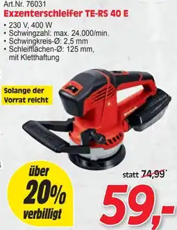 Zgonc Exzenterschleifer TE-RS 40 E Angebot