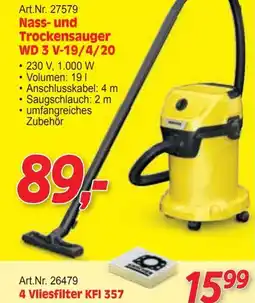 Zgonc Nass- und Trockensauger WD 3 V-19/4/20 Angebot