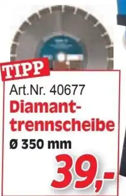 Zgonc Diamant- trennscheibe Angebot