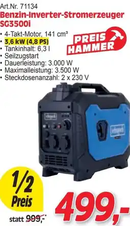 Zgonc Benzin-Inverter-Stromerzeuger SG3500i Angebot