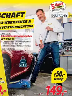 Zgonc Schnell-Rangierwagenheber Angebot