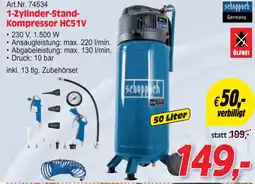 Zgonc 1-Zylinder-Stand- Kompressor HC51V Angebot