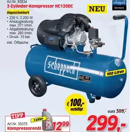 Zgonc 2-Zylinder-Kompressor HC120DC Angebot