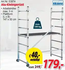 Zgonc Alu-Kleingerüst Angebot