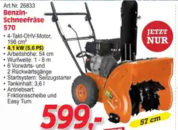 Zgonc Benzin- Schneefräse 570 Angebot