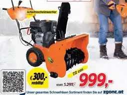 Zgonc Benzin-Schneefräse 720E Angebot