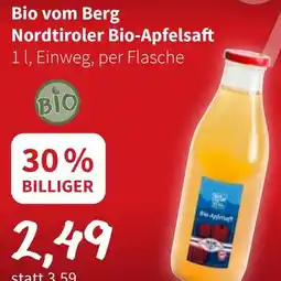 Eurogast Grissemann Bio vom Berg Nordtiroler Bio-Apfelsaft Angebot