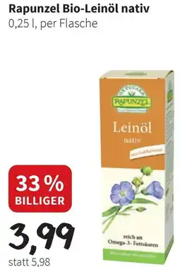 Eurogast Grissemann Rapunzel Bio-Leinöl nativ Angebot