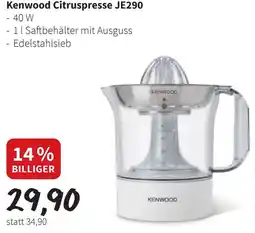 Eurogast Grissemann Kenwood Citruspresse JE290 Angebot