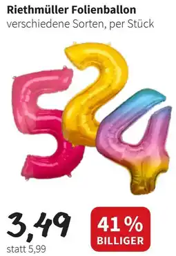 Eurogast Grissemann Riethmüller Folienballon Angebot