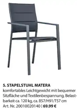 Dehner Stapelstuhl matera Angebot