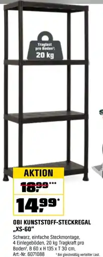 OBI Obi kunststoff-steckregal ,,xs-60" Angebot