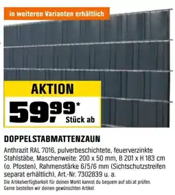 OBI Doppelstabmattenzaun Angebot