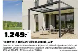 OBI Floraworld terrassenüberdachung „,,air" Angebot