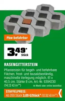 OBI Rasengitterstein Angebot
