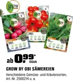 OBI Grow by obi sämereien Angebot
