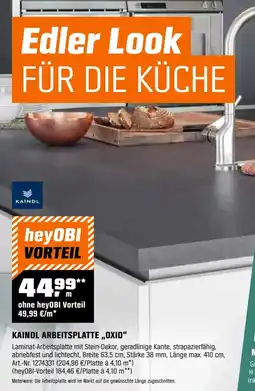 OBI Kaindl arbeitsplatte „oxid" Angebot