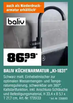 OBI Baliv küchenarmatur,,ki-1831" Angebot