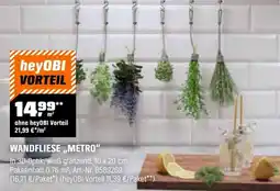 OBI Wandfliese,,metro" Angebot