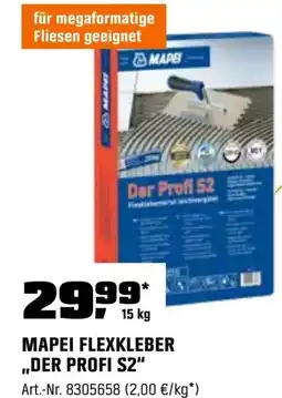 OBI Mapei flexkleber ,,der profi s2" Angebot