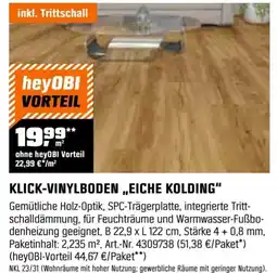 OBI Klick-vinylboden,,eiche kolding" Angebot