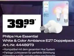 OBI Philips Hue Essential White & Color Ambiance E27 Doppelpack Angebot
