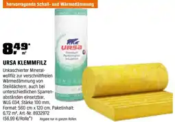 OBI Ursa klemmfilz Angebot