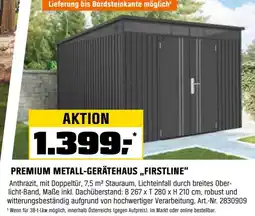 OBI Premium metall-gerätehaus „firstline” Angebot