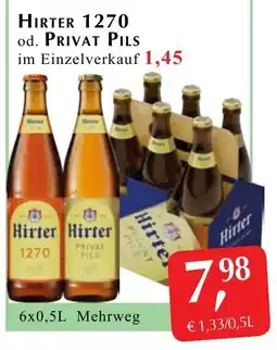 Winkler Markt Hirter 1270 od. privat pils Angebot