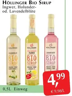 Winkler Markt Höllinger bio sirup Angebot