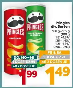 Billa Pringles div. Sorten Angebot