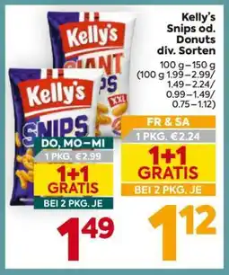 Billa Kelly's Snips od. Donuts div. Sorten Angebot