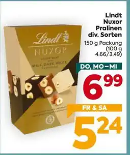 Billa Lindt Nuxor Pralinen div. Sorten Angebot