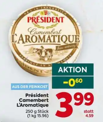 Billa Président Camembert L'Aromatique Angebot