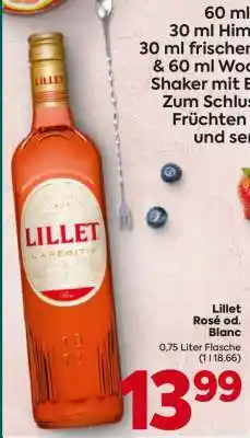 Billa Lillet Rosé od. Blanc Angebot