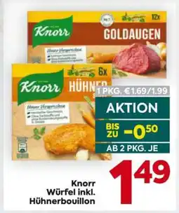 Billa Knorr Würfel inkl. Hühnerbouillon Angebot