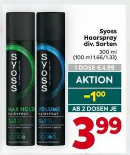 Billa Syoss Haarspray div. Sorten Angebot