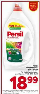 Billa Persil Waschmittel div. Sorten Angebot