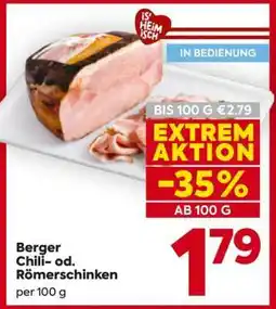 Billa Berger Chili- od. Römerschinken Angebot