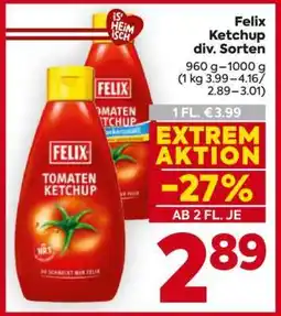 Billa Felix Ketchup div. Sorten Angebot