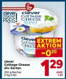 Billa clever Cottage Cheese div. Sorten Angebot