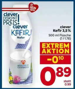 Billa clever Kefir 3,5% Angebot