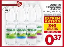Billa Waldquelle Mineralwasser div. Sorten Angebot