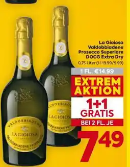 Billa La Gioiosa Valdobbiadene Prosecco Superiore DOCG Extra Dry Angebot