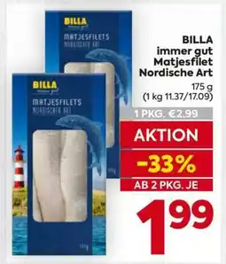 Billa BILLA immer gut Matjesfilet Nordische Art Angebot