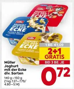 Billa Müller Joghurt mit der Ecke div. Sorten Angebot