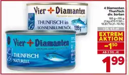 Billa 4 Diamanten Thunfisch div. Sorten Angebot