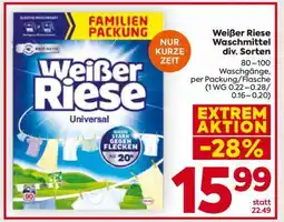 Billa Weißer Riese Waschmittel div. Sorten Angebot